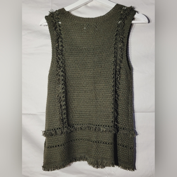 Pepin Sleeveless Fringe Boho Knit Tank Top - Picture 6 of 9